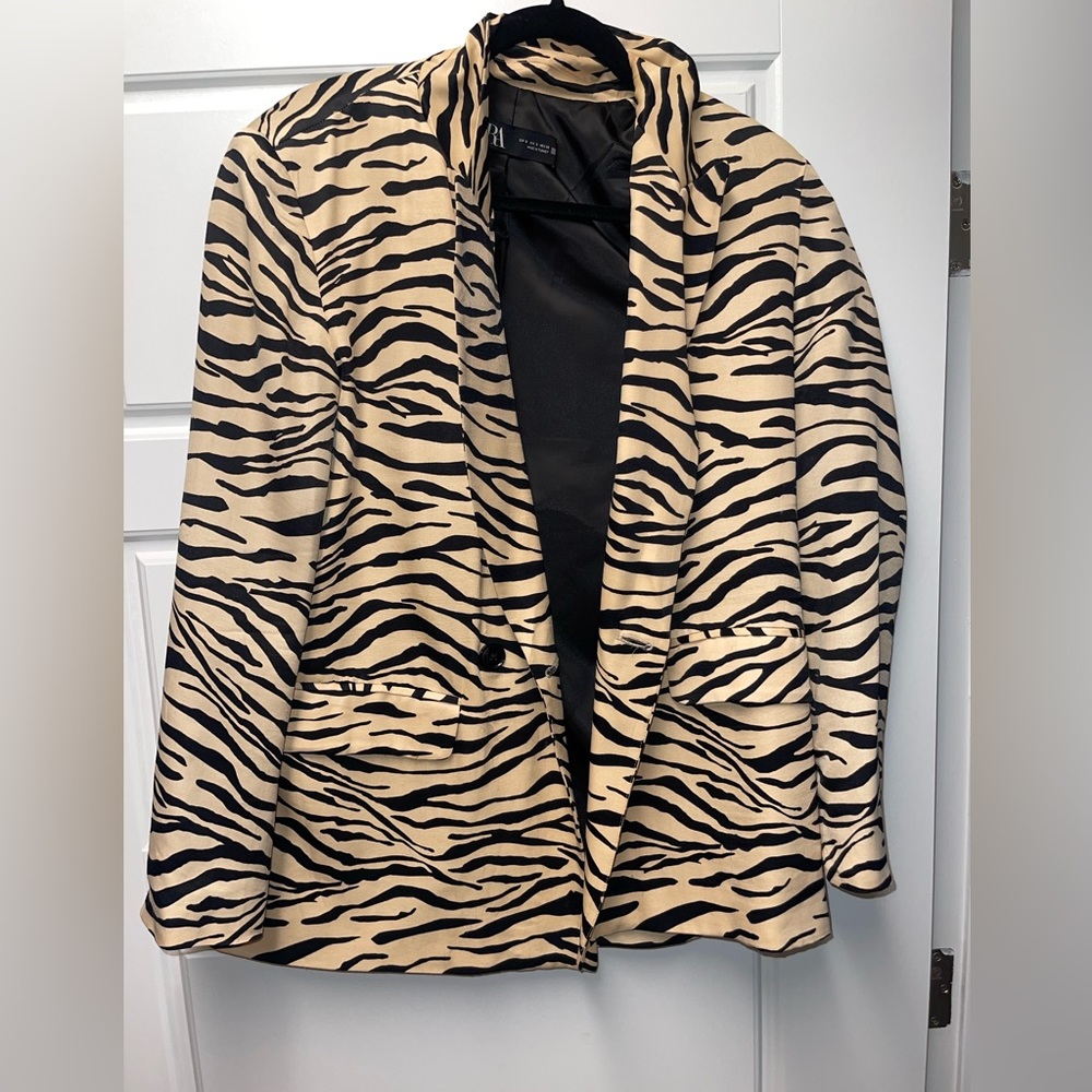 Blazer cetim zara